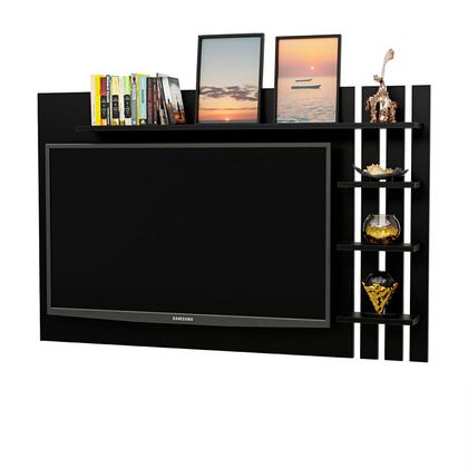Imagem de Painel de TV Ripado Até 32 Polegadas Com Prateleiras NetMobil