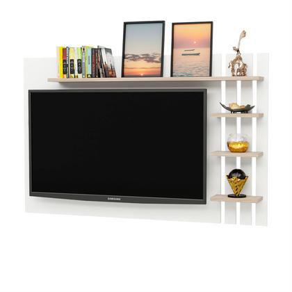 Imagem de Painel de TV Ripado Até 32 Polegadas Com Prateleiras NetMobil