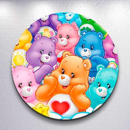 Imagem de Painel Decoração Infantil Redondo Ursinhos Fofinhos Capas De Festa Estampa Veste Fácil Tamanhos Gra