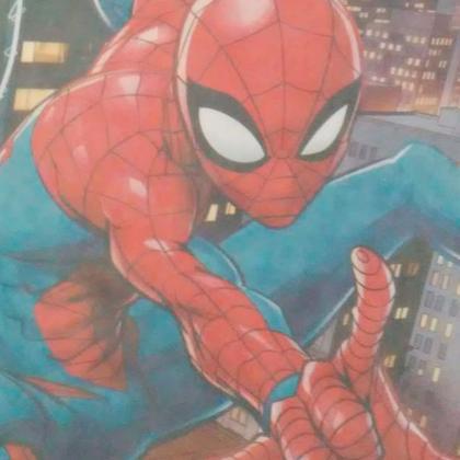 Imagem de Painel decoração TNT GIGANTE 1,40m festa Homem Aranha