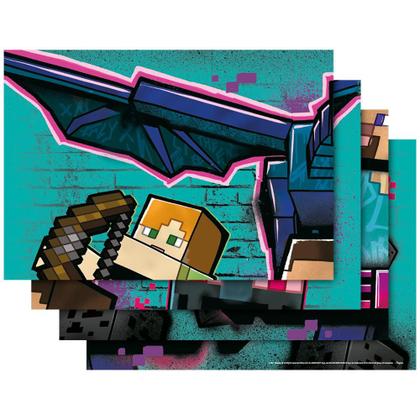 Imagem de Painel Decorativo 126x88cm - Festa Minecraft Grafite - 01unidade - Regina - Rizzo