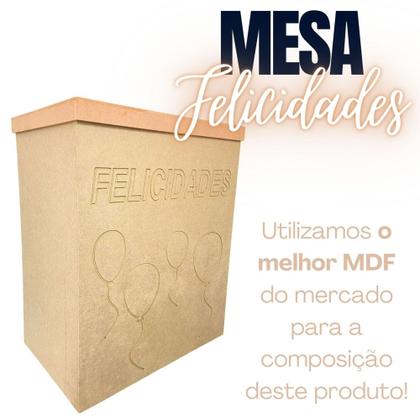 Imagem de Painel Decorativo Felicidades Em Mdf Cru Para Aniversários