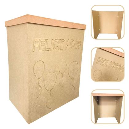 Imagem de Painel Decorativo Felicidades Em Mdf Cru Para Aniversários