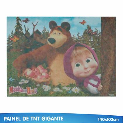 Imagem de Painel Decorativo festa Masha e o Urso TNT 1,40 cm