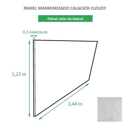 Imagem de Painel Decorativo Marmorizado Calacata Cloudy PVC 