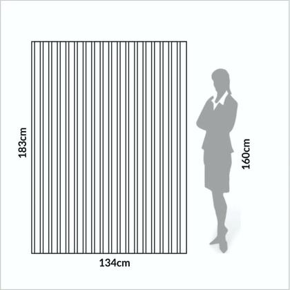 Imagem de Painel Decorativo Minimalista Ripado MDF 134cm Móvel na Caixa