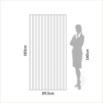 Imagem de Painel Decorativo Ripado Moderno MDF 90cm Móvel na Caixa
