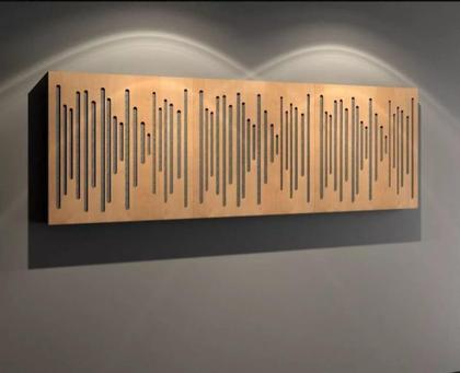 Imagem de Painel Difusor Acústico com Espuma Wave MDF Cr - 01 Placa