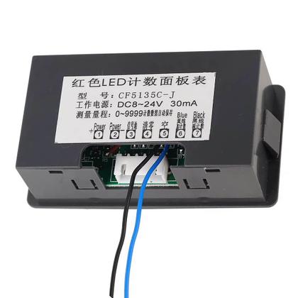 Imagem de Painel Digital Contador Medidor, Cabo, DC Display Led, 4 Dig