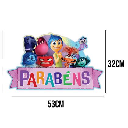 Imagem de Painel Divertidamente 2 Parabéns 53cm x 32cm