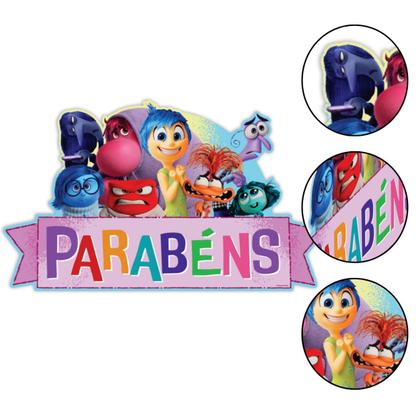 Imagem de Painel Divertidamente 2 Parabéns 53cm x 32cm