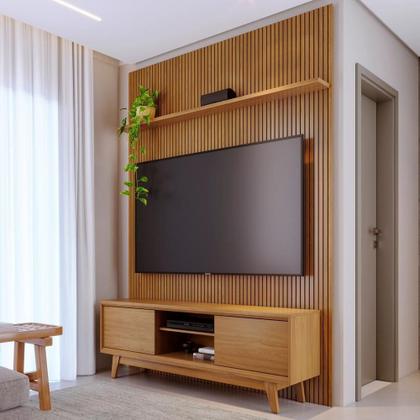 Imagem de Painel E Bancada Tv 65 Polegadas Cm Milo Madetec Cumaru