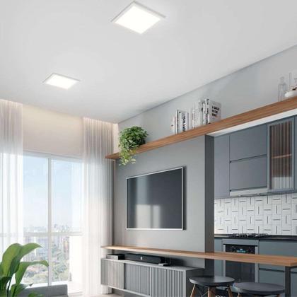Imagem de Painel Embutido Quadrado 6W 6500K 12X12CM Bivolt