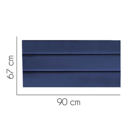 Imagem de Painel Estofada Argentina 90cm Solteiro Para Cama Box Quarto Suede Azul Marinho - Gat Magazine