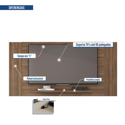 Imagem de Painel Extensível para TV até 55 Polegadas 180cmx90cm Multiplus