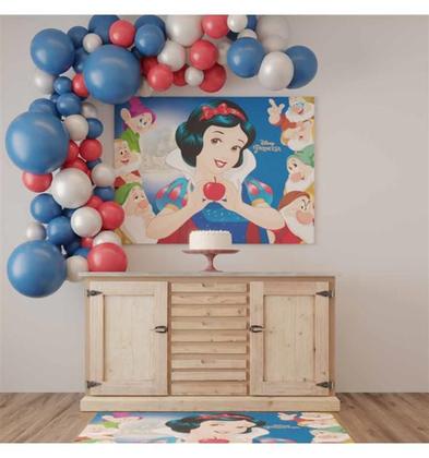 Imagem de Painel Festa Infantil em TNT Branca de Neve Para Aniversário