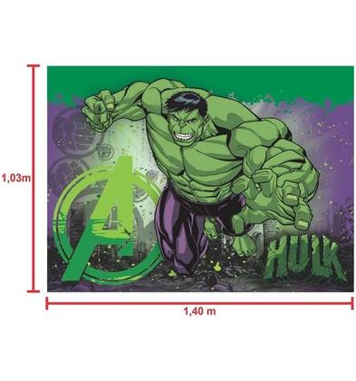 Imagem de Painel Festa Infantil em TNT do Hulk Para Aniversário