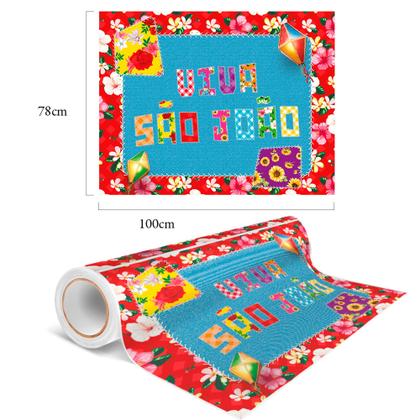 Imagem de Painel Festa Junina Decoração Arraia Mais cor GRANDE 1m