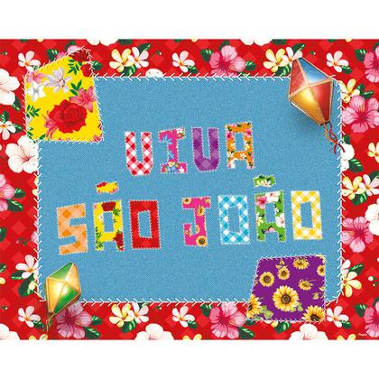 Imagem de Painel Festa Junina Decoração Arraia Mais cor GRANDE 1m