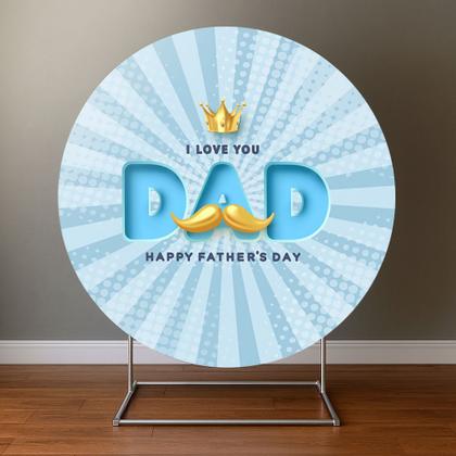 Imagem de Painel Festa Redondo C/ Elástico 1,50m Dia Dos Pais