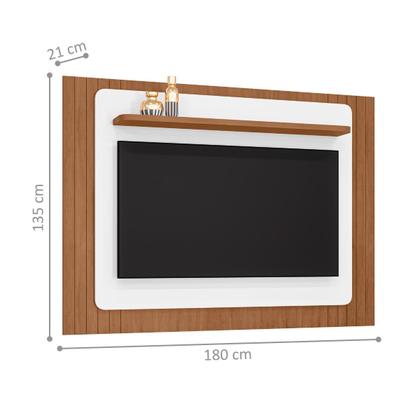 Imagem de Painel Frisado para TVs de 60" Timon Cedro Branco