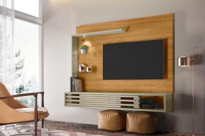 Imagem de Painel Frizz Select para TV de até 50 polegadas - Cumaru / Opala - Madetec