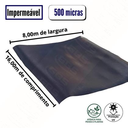 Imagem de Painel Geomembrana 0,5mm-16,00 X 8,00 (128mts)