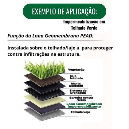 Imagem de Painel geomembrana 0,8mm-10,00 x 10,00 (100,00mts)