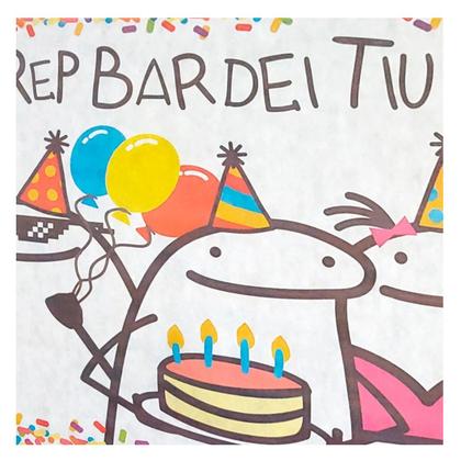 Imagem de Painel Grande  TNT  Decoração Festa Flork Meme Bento Cake