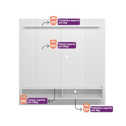 Imagem de Painel Home para TV 65 polegadas Dublin Linea Brasil