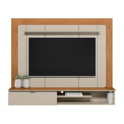 Imagem de Painel Home Suspenso 182cm para TV Lugano Linea Brasil - Nature/Off White