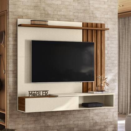 Imagem de Painel Home Suspenso Vegas 1.6 com Ripado e 1 Porta 160 cm