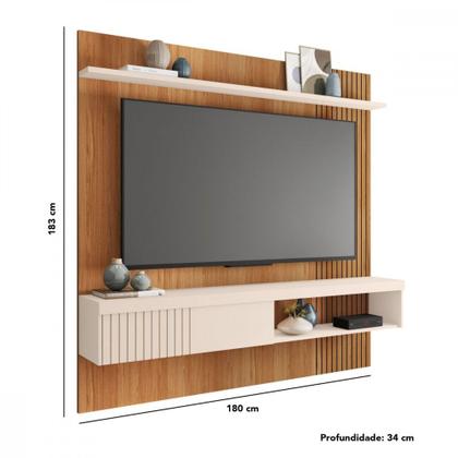 Imagem de Painel Jade para TV até 65 Polegadas Freijo Off White Caemmun