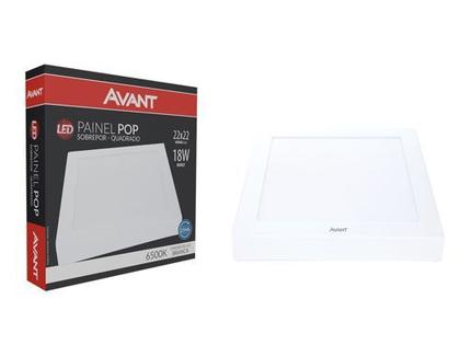 Imagem de Painel Led Avant Pop Sobrepor 18W BIV 6500K BR Quadrado