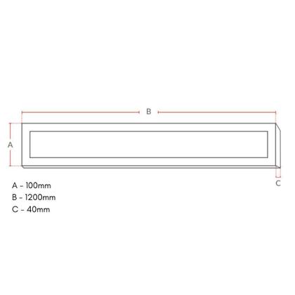 Imagem de Painel Led Avant Retangular 36w 10x120cm Sobrepor 6500k