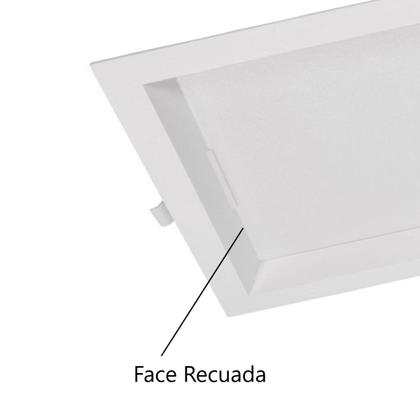 Imagem de Painel Led Embutir Recuado Plafon Kais 24w 3000k Nordecor