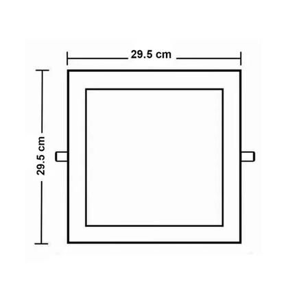 Imagem de Painel LED Fortled 30W Embutir 6500k Quadrada Luz Branca