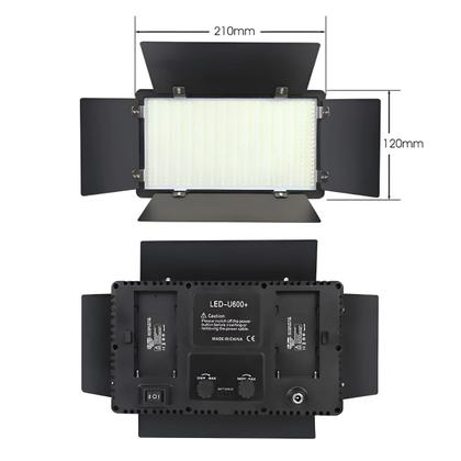 Imagem de Painel LED Iluminador RGB Bicolor Pro LED 600 RGB com Tripé Iluminação para Estúdio 1,90m - S60