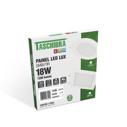 Imagem de Painel LED Plafon Lux Embutir Quadrado - 18w - Branco - Taschibra