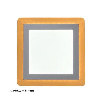 Imagem de Painel Led Taschibra Dual Color Quadrado Embutir 18W+6W Bivolt 