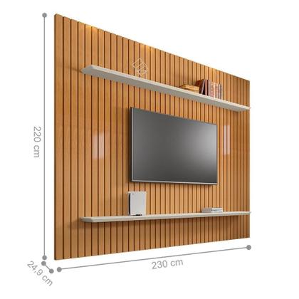 Imagem de Painel Lótus Ripado Ate 60 Polegadas 60 Polegadas Cinamomo