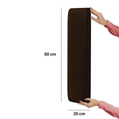 Imagem de Painel Modulado Nashira 100 / N-027 Veludo Marrom Chocolate