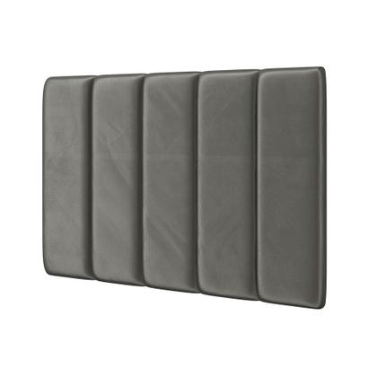 Imagem de Painel Modulado Nashira 60x20 Cm / N-023 Veludo Cinza Claro