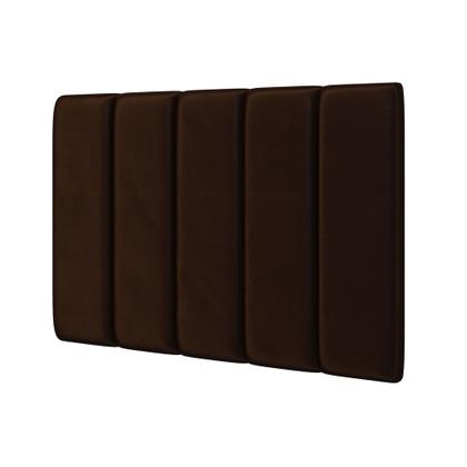 Imagem de Painel Modulado Nashira 60x20 Cm / N-027 Veludo Marrom Chocolate