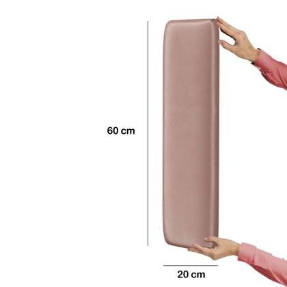 Imagem de Painel Modulado Nashira 60x20 Cm / N-031 Veludo Rosê Claro