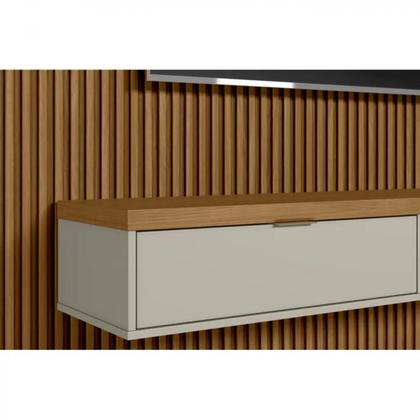 Imagem de Painel Modular Ripado 3m com Nicho e Prateleira Linea Brasil