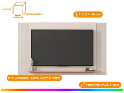 Imagem de Painel Mondriano para TV até 65 Polegadas Extensível MDP Caemmun
