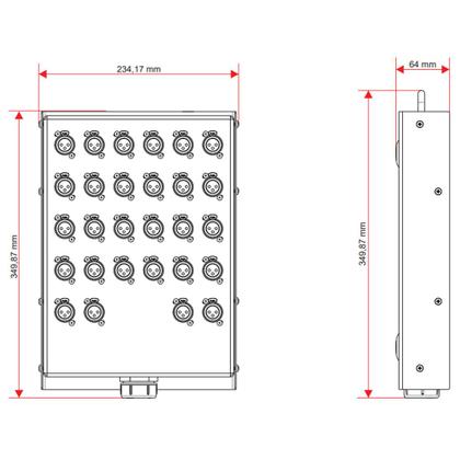 Imagem de Painel Multicabo 28 Vias Xlr - Medusa Wireconex