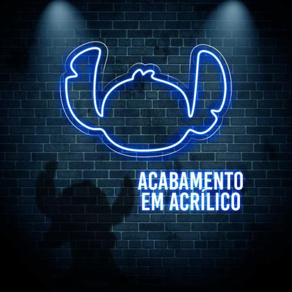 Imagem de Painel Neon Led Desenho Stitch Luminária Decorativa Disney