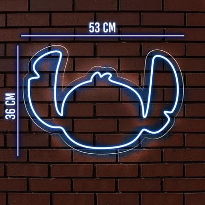 Imagem de Painel Neon Led Desenho Stitch Luminária Decorativa Disney